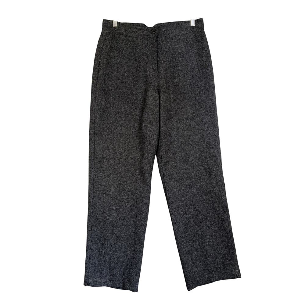 Woolrich Pants Womens 8 Onyx Heather Gray Lined High Rise Straight Office Career